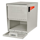 04 Package Master Mailbox front mail retrieval door open - White