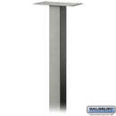 Standard Pedestal - In-Ground Mounted - for Designer Roadside Mailbox  - Nickel