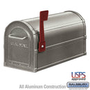 Deluxe Rural Mailbox - Pewter