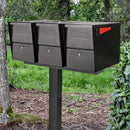 Mailboss Triple Package Master® Locking Mailbox & Post