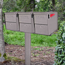 Mailboss Triple Package Master® Locking Mailbox & Post