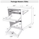 Mailboss Triple Package Master® Locking Mailbox & Post