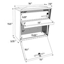 Mail Boss Townhouse Security Locking Wall Mount Mailbox