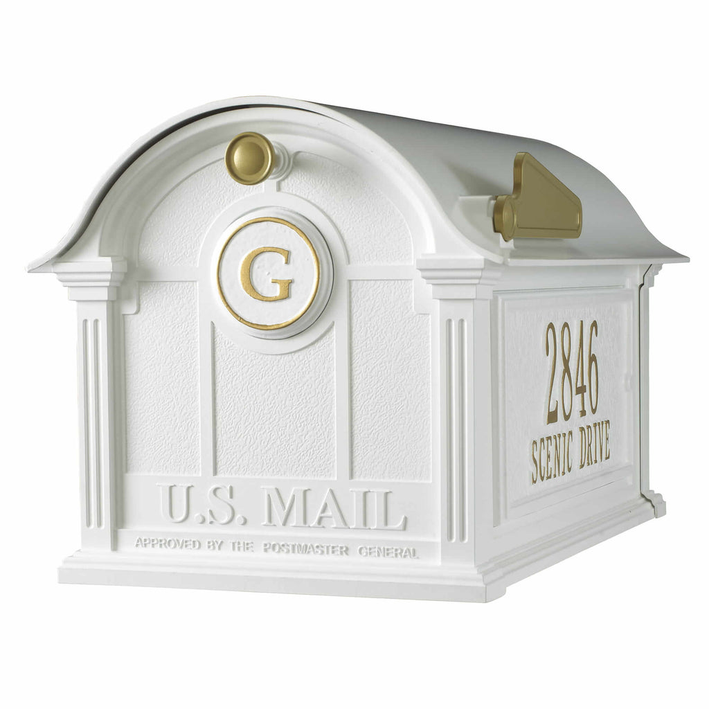 Whitehall Balmoral Mailbox Side Plaques and Monogram Package