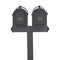 Whitehall Multi Mailbox Capitol Dual - Black - Front - 16516#color_black