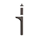 Whitehall Balmoral Post & Bracket w/ ball finial - Bronze - 16233 - New two-piece post - Exploded view
