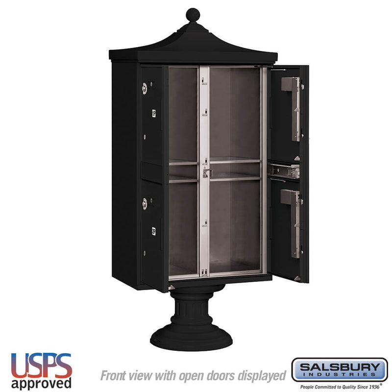 Salsbury Regency Decorative Outdoor Parcel Locker with 4 Compartments in - USPS Access – Type II