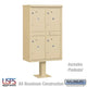 Outdoor Parcel Locker in Sandstone with 4 parcel lockers #color_sandstone