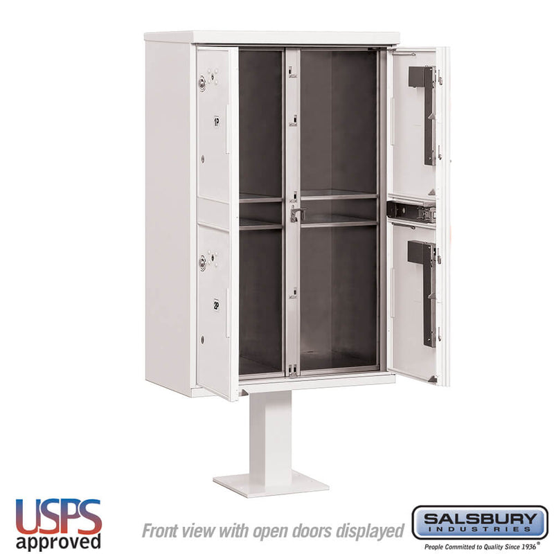 Salsbury Outdoor Parcel Locker with 4 Compartments - USPS Access – Type II