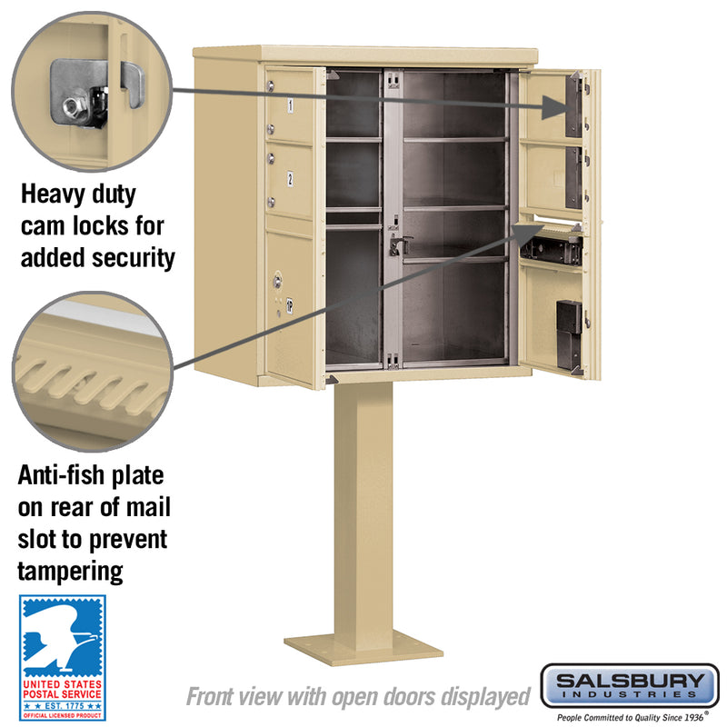 Cluster Box Unit Keyless Salsbury Cluster Box Unit with 4 Doors and 2 Parcel Lockers - USPS Acc ...