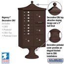 Salsbury Regency Decorative Cluster Box Unit with 8 Doors and 4 Parcel Lockers - USPS Access – Type VI
