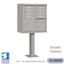Salsbury Cluster Box Unit with 8 Doors and 2 Parcel Lockers - USPS Access – Type I