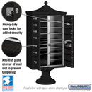 Salsbury Regency Decorative Cluster Box Unit with 13 Doors and 1 Parcel Locker - USPS Access – Type IV