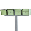 Mailboss Quadruple Mail Manager® Locking Mailbox & Post