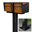 Mailboss Double Mail Manager® Locking Mailbox & Post