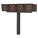 Mailboss Quadruple Mail Manager® Locking Mailbox & Post