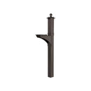 Whitehall Balmoral Mailbox Side Plaques, Monogram & Post Package - Bronze - 16237 - New two-piece post - Assembled