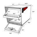 Mailboss Mail Manager® PRO Locking High-Security Mailbox