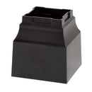 Whitehall Modern Balmoral Mailbox Side Plaques, Monogram & Post Package - Black/Gold - 16657 - Post cuff (sold separately)