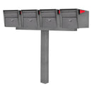 Mailboss Quadruple Mail Manager® Locking Mailbox & Post
