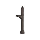 Whitehall Modern Balmoral Mailbox Side Plaques, Monogram & Post Package - Bronze/Gold - 16658 - New two-piece post with base cuff - Assembled