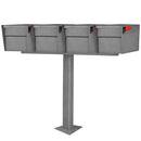 Mailboss Quadruple Mail Manager® Locking Mailbox & Post