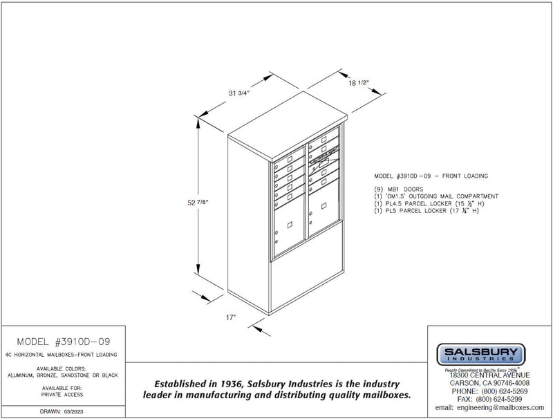 Salsbury 10 Door High Free-Standing 4C Horizontal Mailbox with 9 Doors – MailboxEmpire salsbury-10-door-high-free-standing-4c-horizontal-mailbox-with-9-doors-mailboxempire