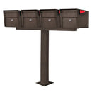 Mailboss Quadruple Mail Manager® Locking Mailbox & Post