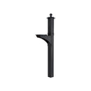 Whitehall Balmoral Mailbox Side Plaques, Monogram & Post Package - Black - 16236 - New two-piece post - Assembled