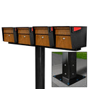 Mailboss Quadruple Mail Manager® Locking Mailbox & Post