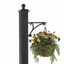 Whitehall Modern Balmoral Mailbox Side Plaques, Monogram & Post Package - Black/Gold - 16657 - Plant hanger (sold separately)