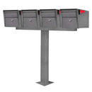 Mailboss Quadruple Mail Manager® Locking Mailbox & Post