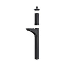 Whitehall Balmoral Post & Bracket w/ ball finial - Black - 16232 - New two-piece post - Exploded view