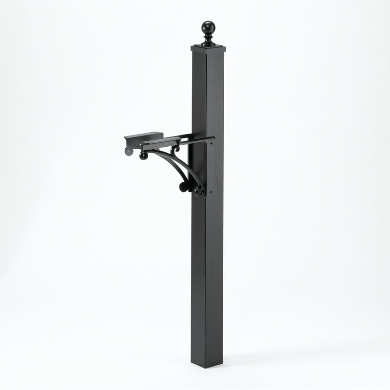 Whitehall Deluxe Post & Brackets w/ball finial - MailboxEmpire