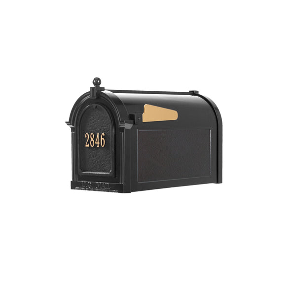 Whitehall Capitol Mailbox Door Plaque Package - MailboxEmpire#color_black/gold