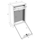 Mail Boss Olympus Drop Box High Security Locking Wall Mount