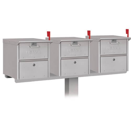 Buy Salsbury Triple Mail Chest Mailbox Post Package - MailboxEmpire