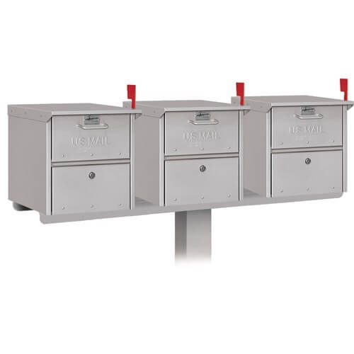 Salsbury Triple Mail Chest Mailbox Post Package