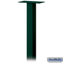 Standard Pedestal - In-Ground Mounted - for Roadside Mailbox, Mail Chest & Mail Package Drop  - Green