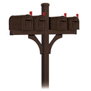 Salsbury Heavy Duty Rural Mailbox and Quad Deluxe Post