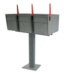 Mail Boss Triple High-Security Locking Mailbox & Post