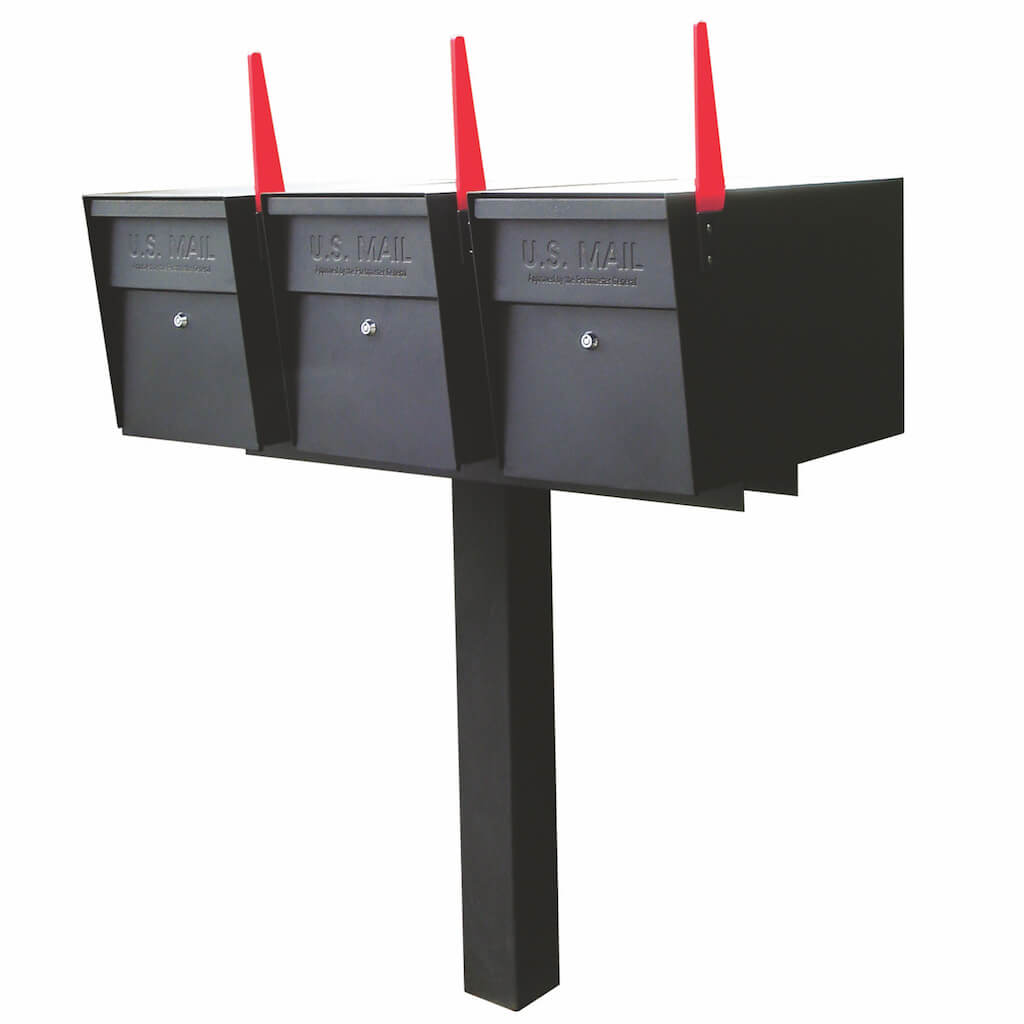 Mail Boss Mailboss® Triple Security Locking Mailbox & Post - Free Shipping ...