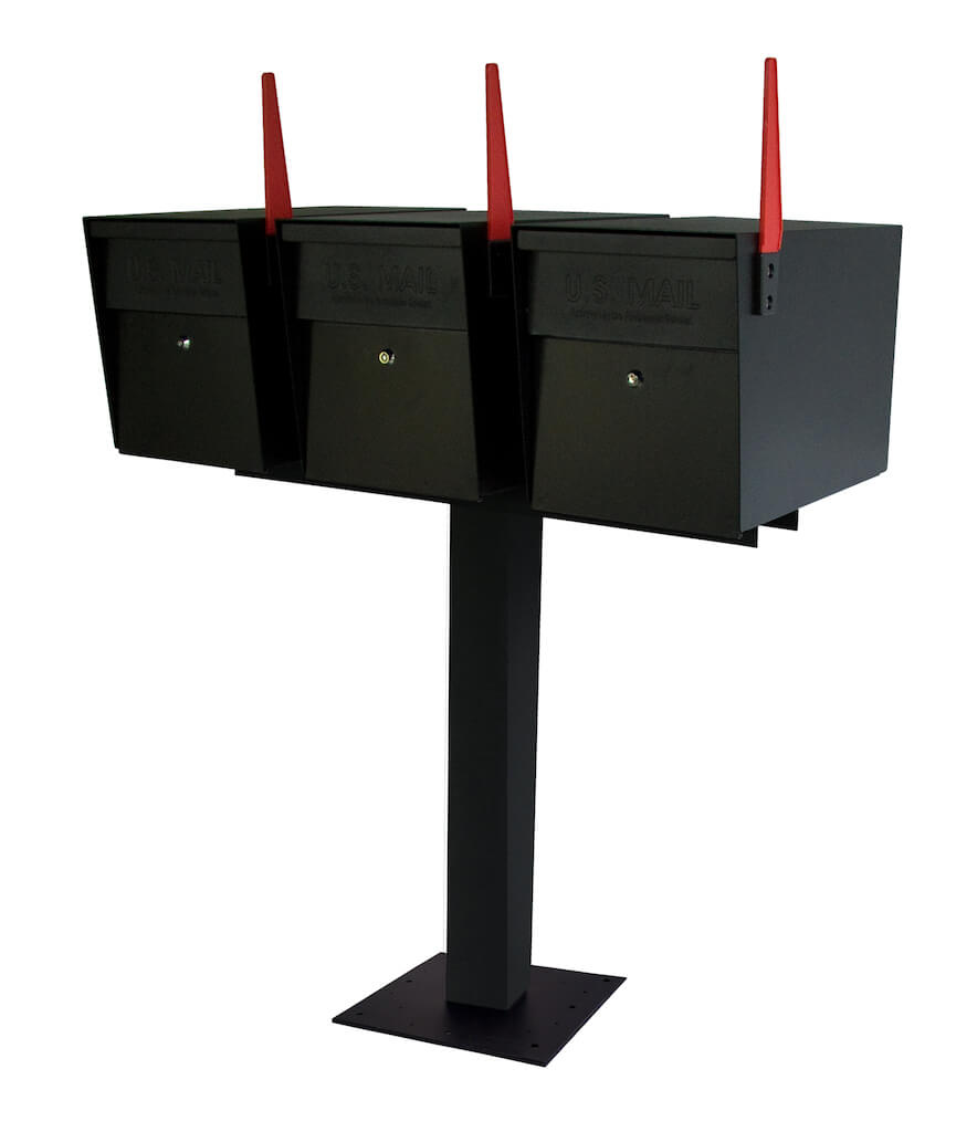 Mailboss® Triple Security Locking Mailbox & Post - Free Shipping ...