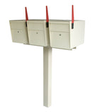 Mail Boss Triple High-Security Locking Mailbox & Post