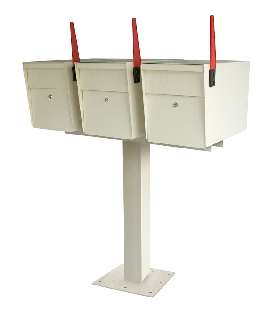 Mailboss® Triple Security Locking Mailbox & Post - Free Shipping ...