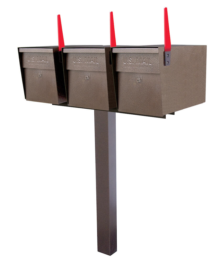 Mail Boss Mailboss® Triple Security Locking Mailbox & Post - Free Shipping ...