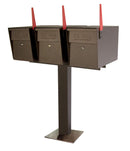 Mail Boss Triple High-Security Locking Mailbox & Post