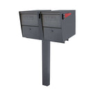 MailBoss Double Package Master - Inground Post - Granite