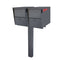 MailBoss Double Package Master - Inground Post - Granite