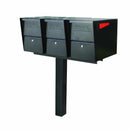 Mail Boss Triple Package Master Locking Mailbox & Post